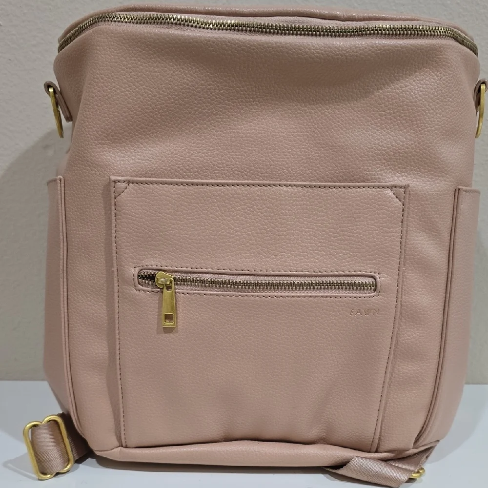 🌸 FAWN BACKPACK & MESSERGER DIAPER BAG